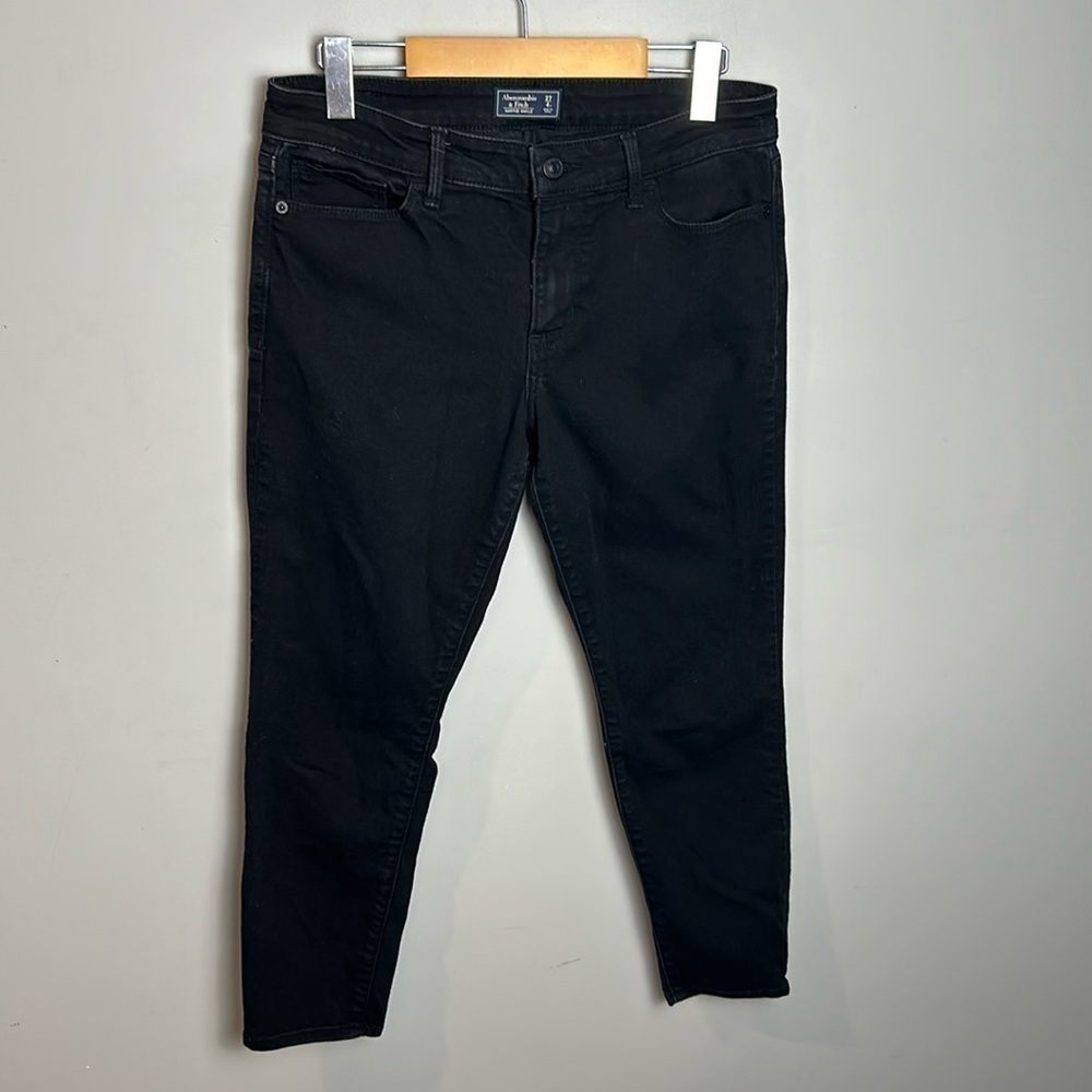 Abercrombie & Fitch Harper Ankle Jean Black Women's Size 27 / 4 s